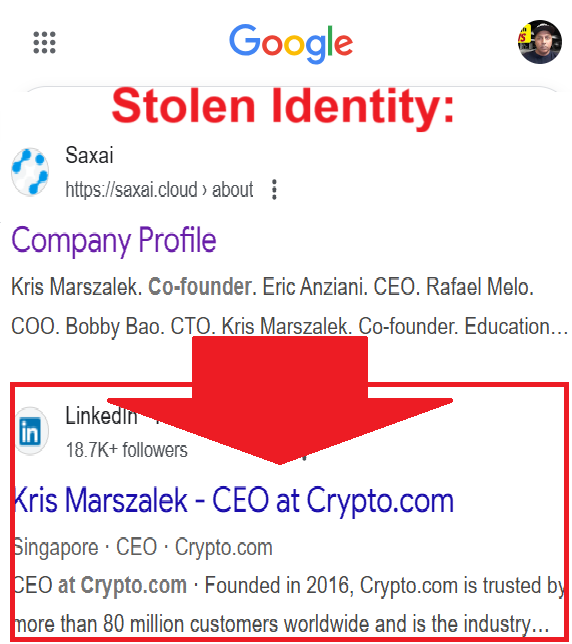 sax ai fake team, stolen identity.