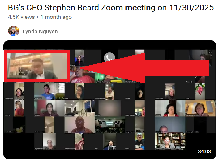 Zoom Meeting With BG Wealth CEO Stephen Beard