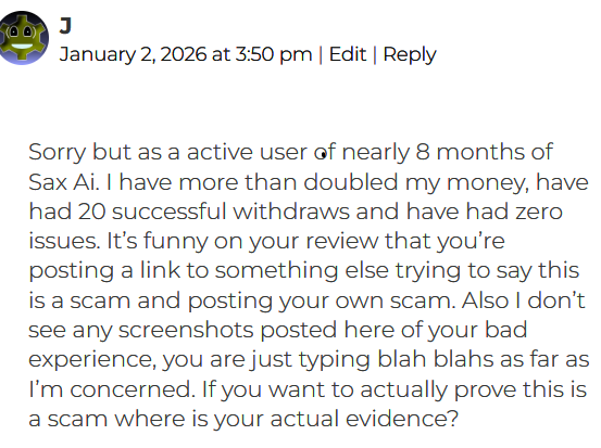 sax ai scam promoter defends ponzi