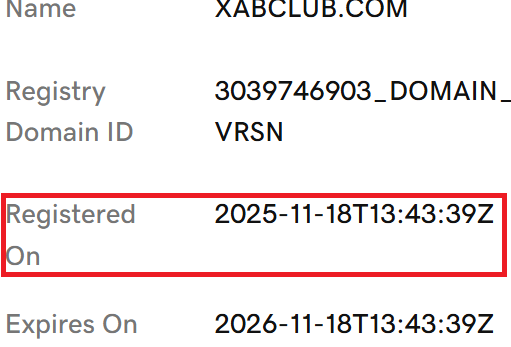 xabclub.com domain registration